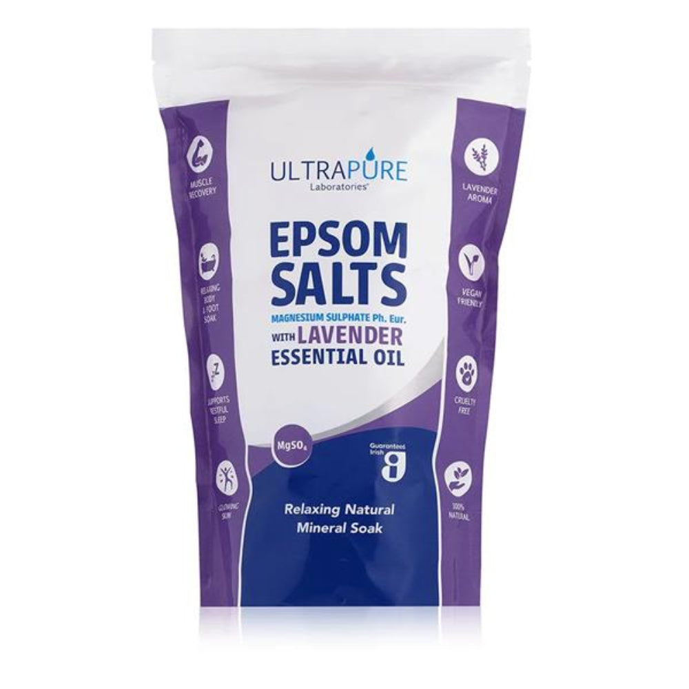 Ultrapure, Epsom Salts With Lavender Essential Oil 1Kg