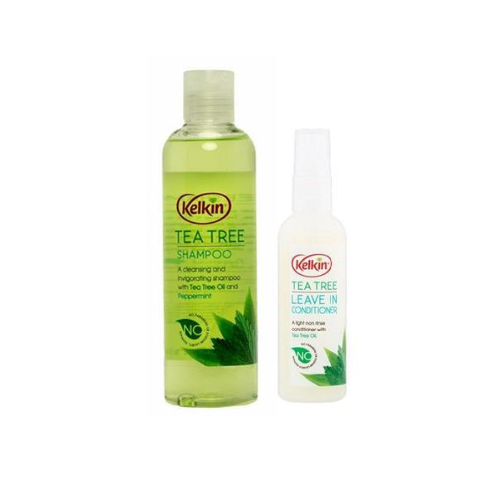 Kelkin, Tea Tree Shampoo 250ml & Leave in Conditioner 100ml