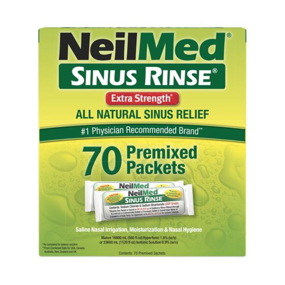 NeilMed, Rinse Hypertonic 70 Premixed Sachets
