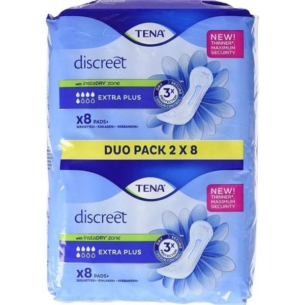Tena Lady Discreet Extra Plus Pads 16s