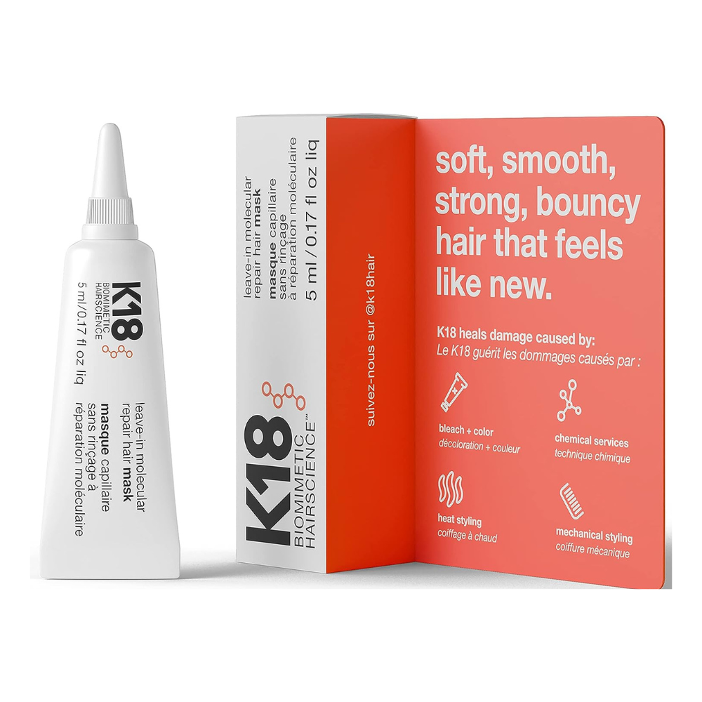 K18, Leave-In Molecular Repair Hair Mask 5ml
