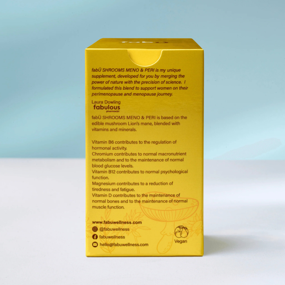 fabÜ, SHROOMS Meno & Peri 60 Capsules