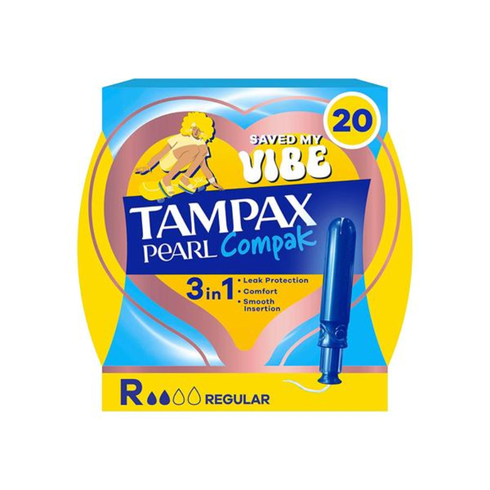 Tampax, Pearl Compak 3 In 1 Regular 20s