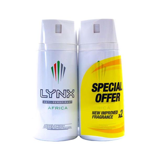 Lynx, Africa Dry Anti Perspirant 2 x 150ml