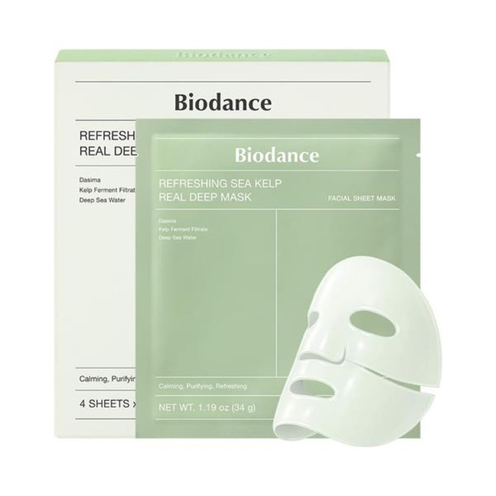 Biodance, Refreshing Sea Kelp Deep Mask 4Sheets