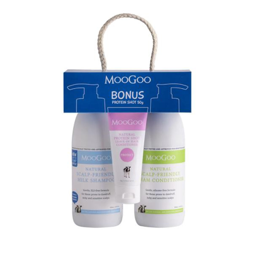 Moo Goo, Shampoo Conditioner & Protein Shot Bonus Pack