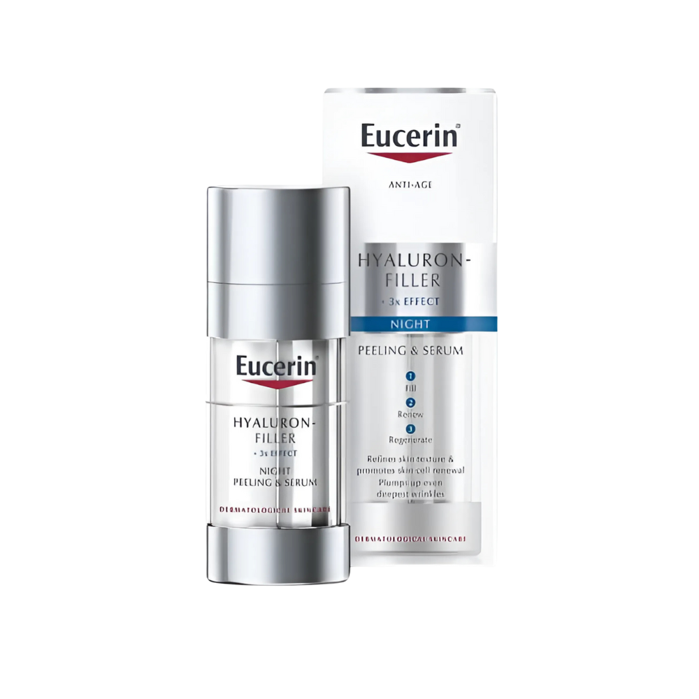 Eucerin®, HYALURON-FILLER Night Peeling & Serum Booster Double Chamber 2x15ml