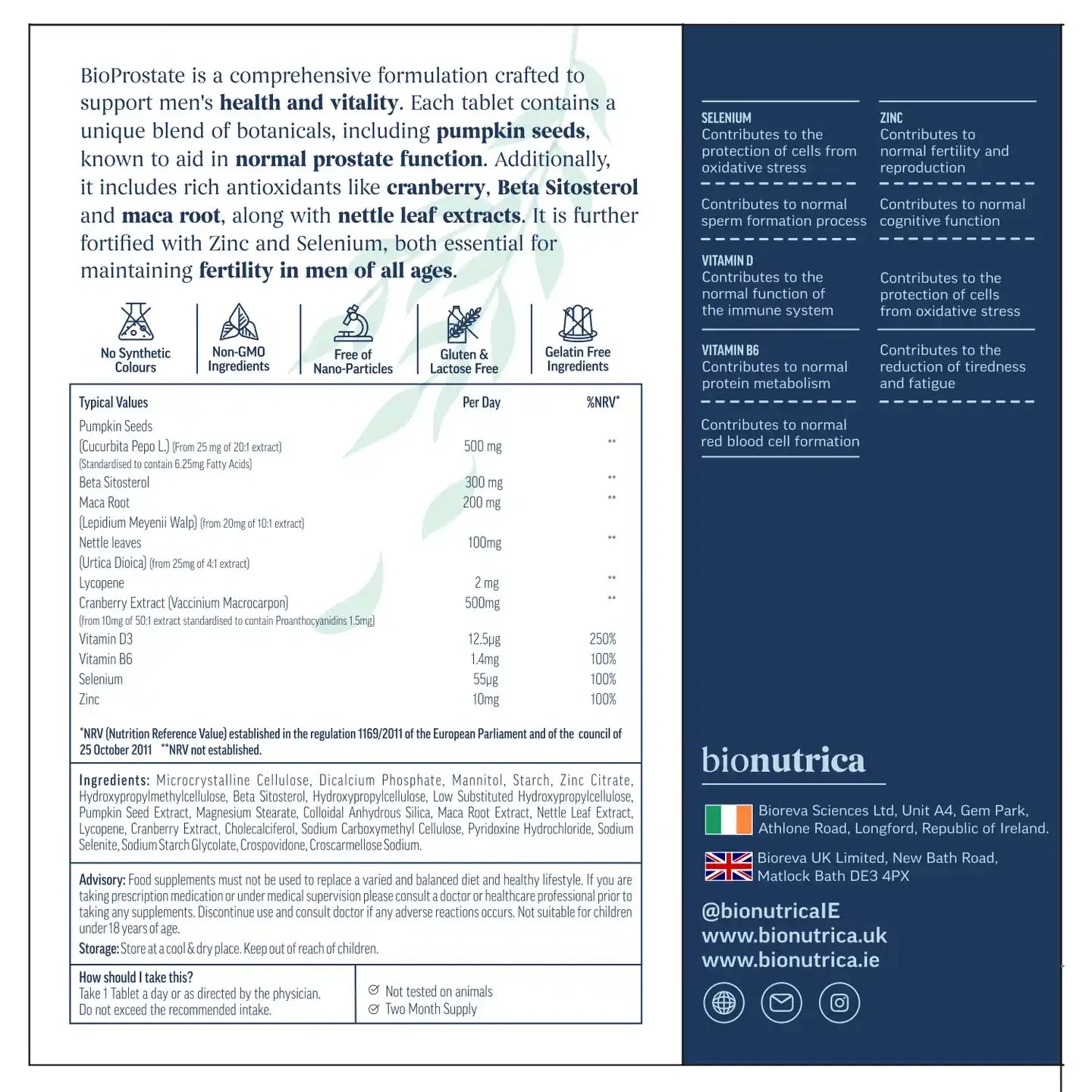BioProstate, Men's Health | 60 Tablets