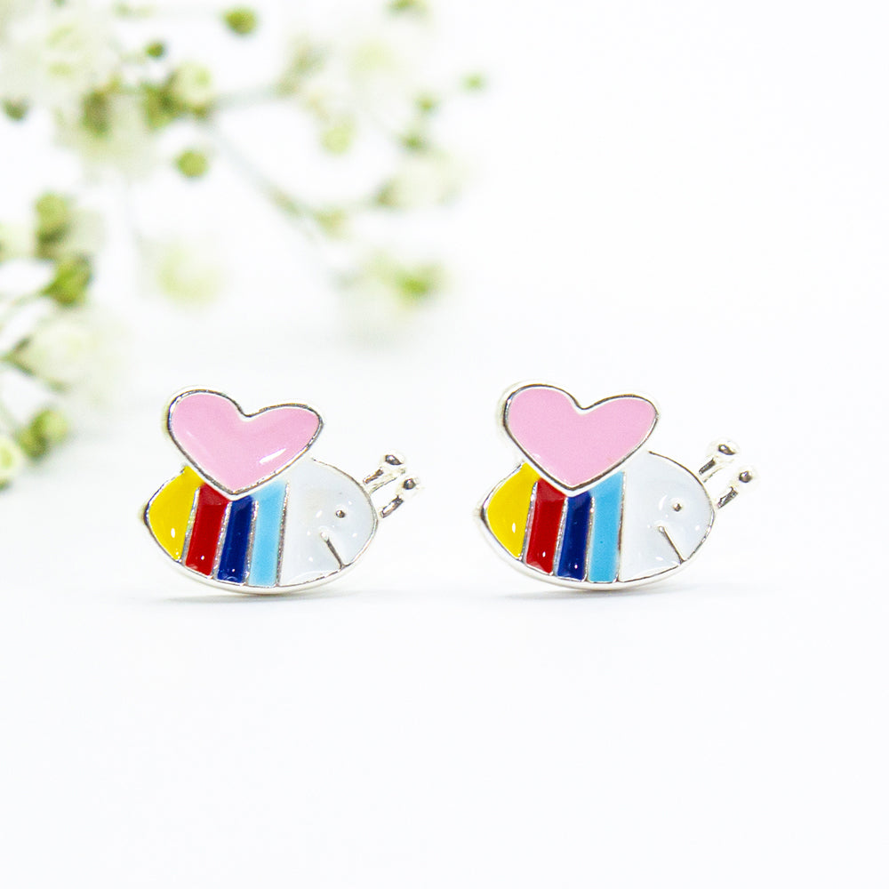 Earsense, Bee With Pink Heart K16