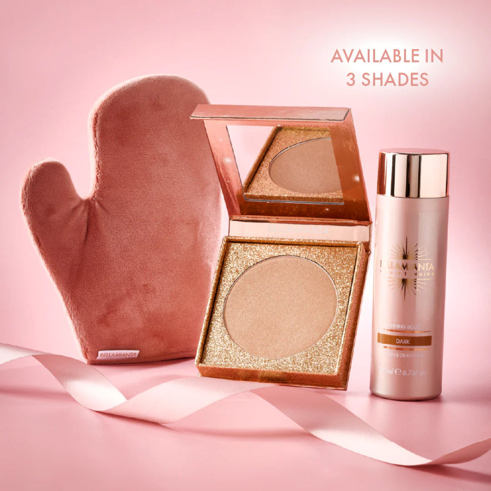 Bellamianta, Bow Tied Glow Medium Liquid Gold Tanning Gift Set Xmas Set