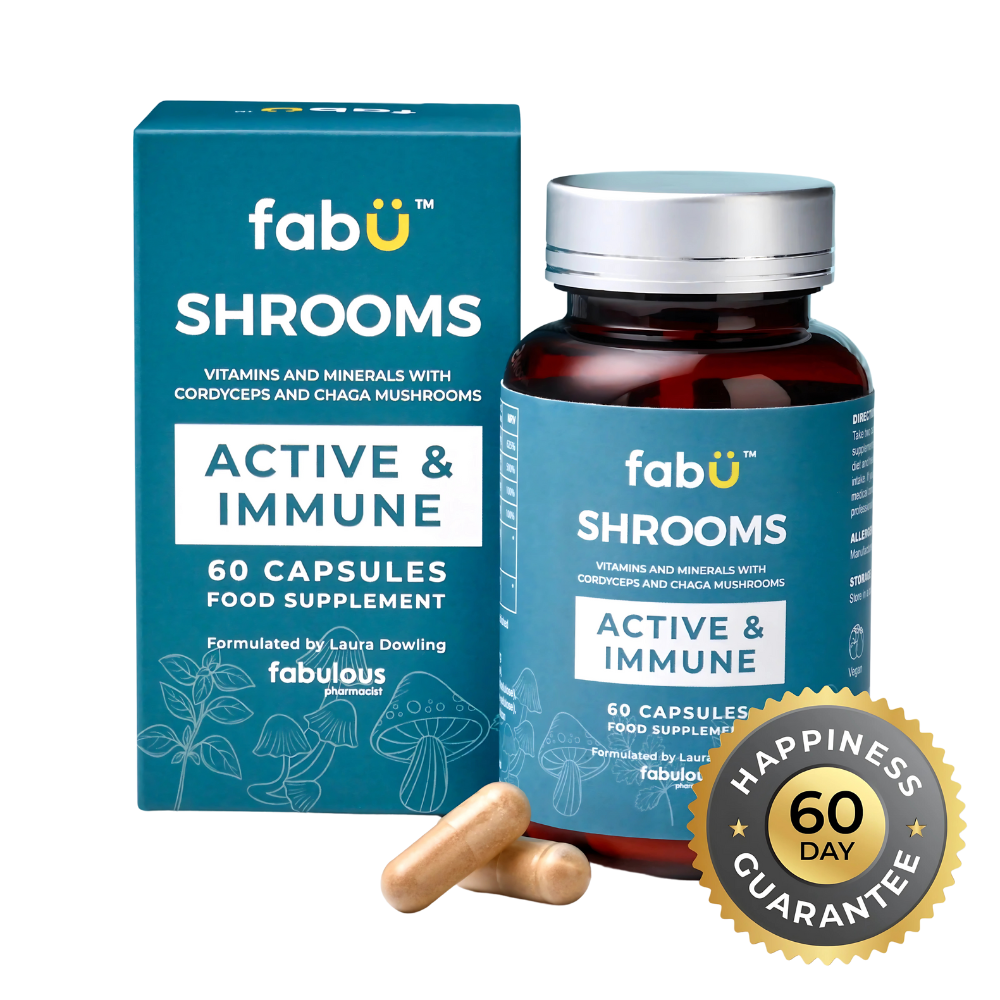 fabÜ, SHROOMS Active & Immune 60 Capsules