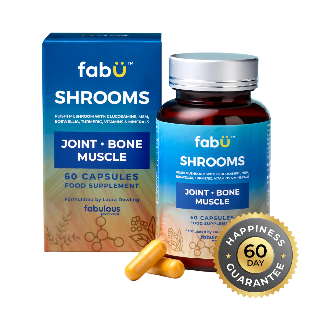 fabÜ, SHROOMS Joint Bone & Muscle 60 Capsules