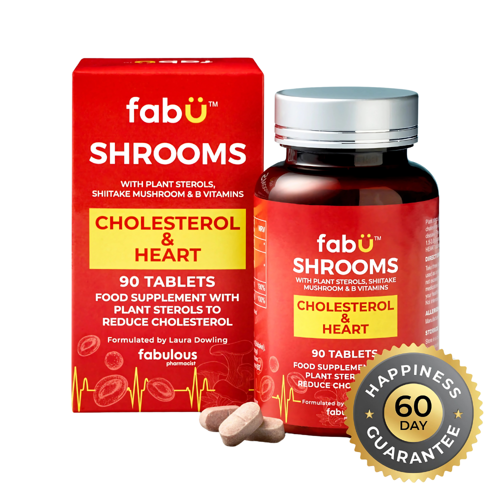 fabÜ, SHROOMS Cholesterol & Heart 90 Tablets