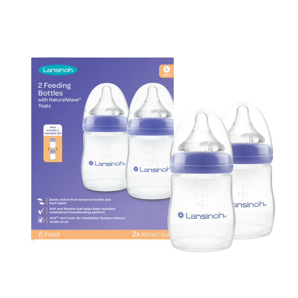 Lansinoh®, Feeding Bottle Twin 2 x 160ml