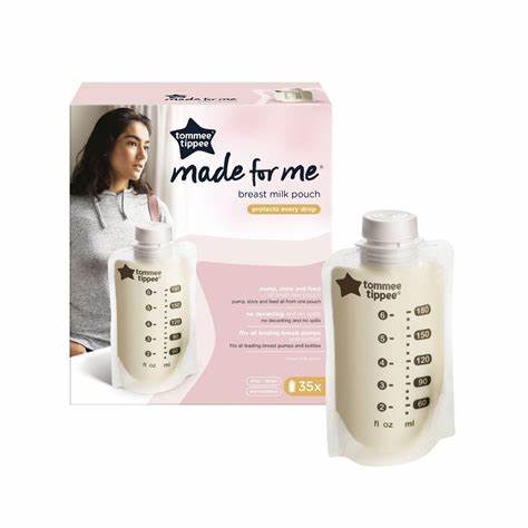 Tommee Tippee Closer To Nature Milk Storage Bags 36s