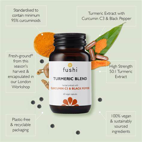 Fushi, Turmeric C3 & Bioperine Extract 60 Capsules