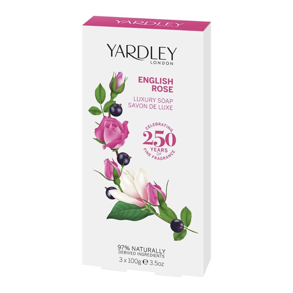 Yardley, English Rose Soap 3 x 100g