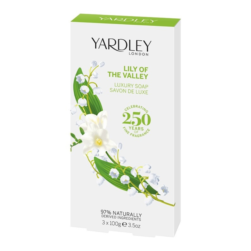 Yardley, Lily Of The Valley Soap 3 x 100g