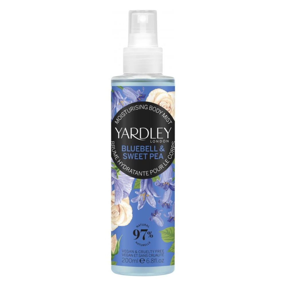 Yardley, Bluebell & Sweet Pea Fragrance Mist 200ml