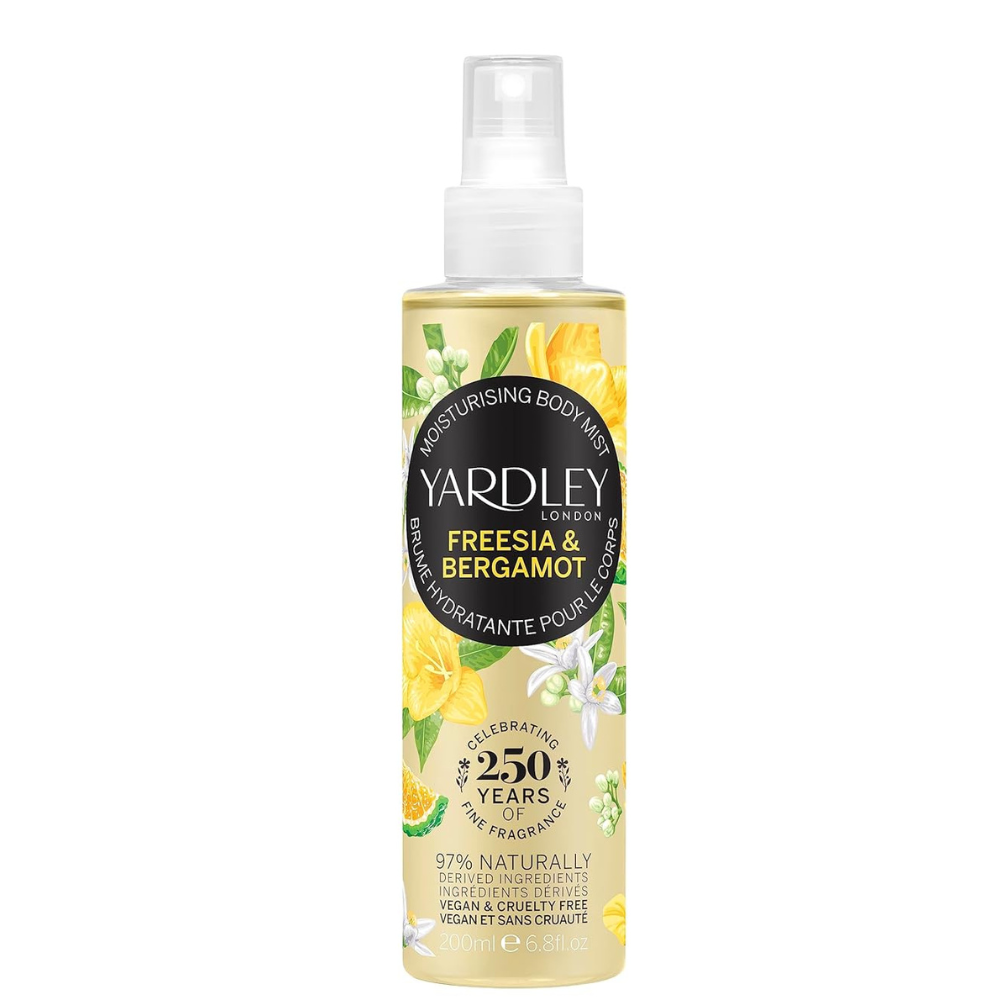 Yardley, Freesia & Bergamot Fragrance Mist 200ml