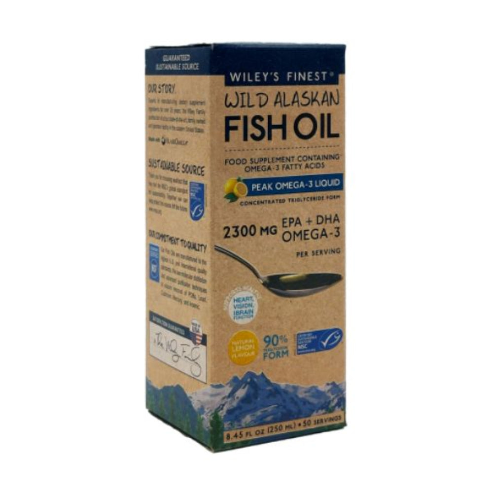 WILEY`S, Wild Alaskan Fish Oil Finest Peak Omega-3 250ml