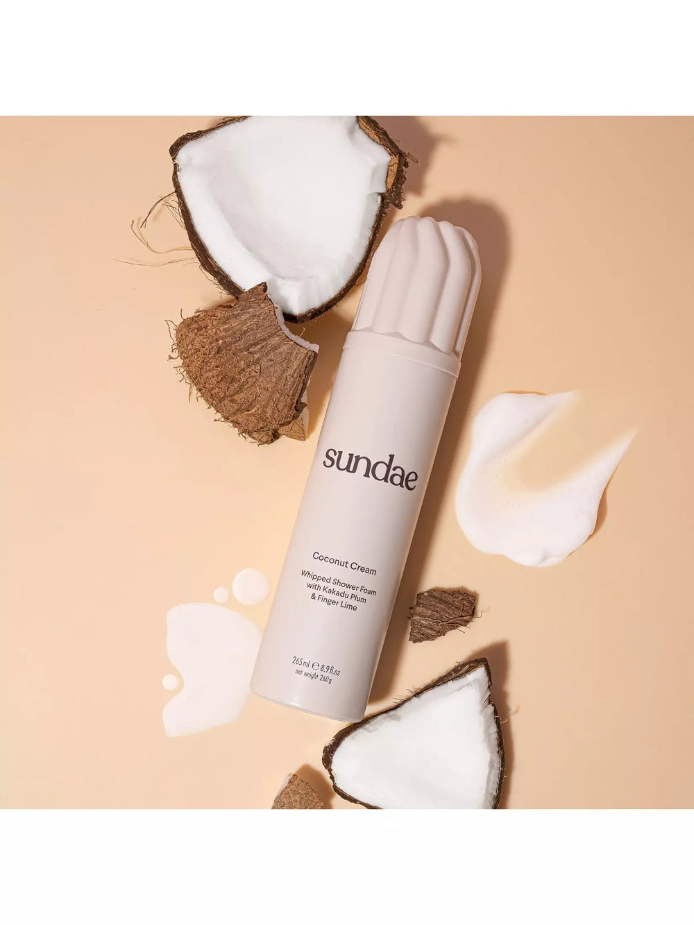 Sundae Body,Whipped Shower Foam Coconut Cream 265ml