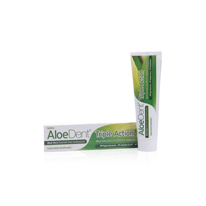 Aloe Dent, Triple Action Toothpaste with CO Q10 100ml