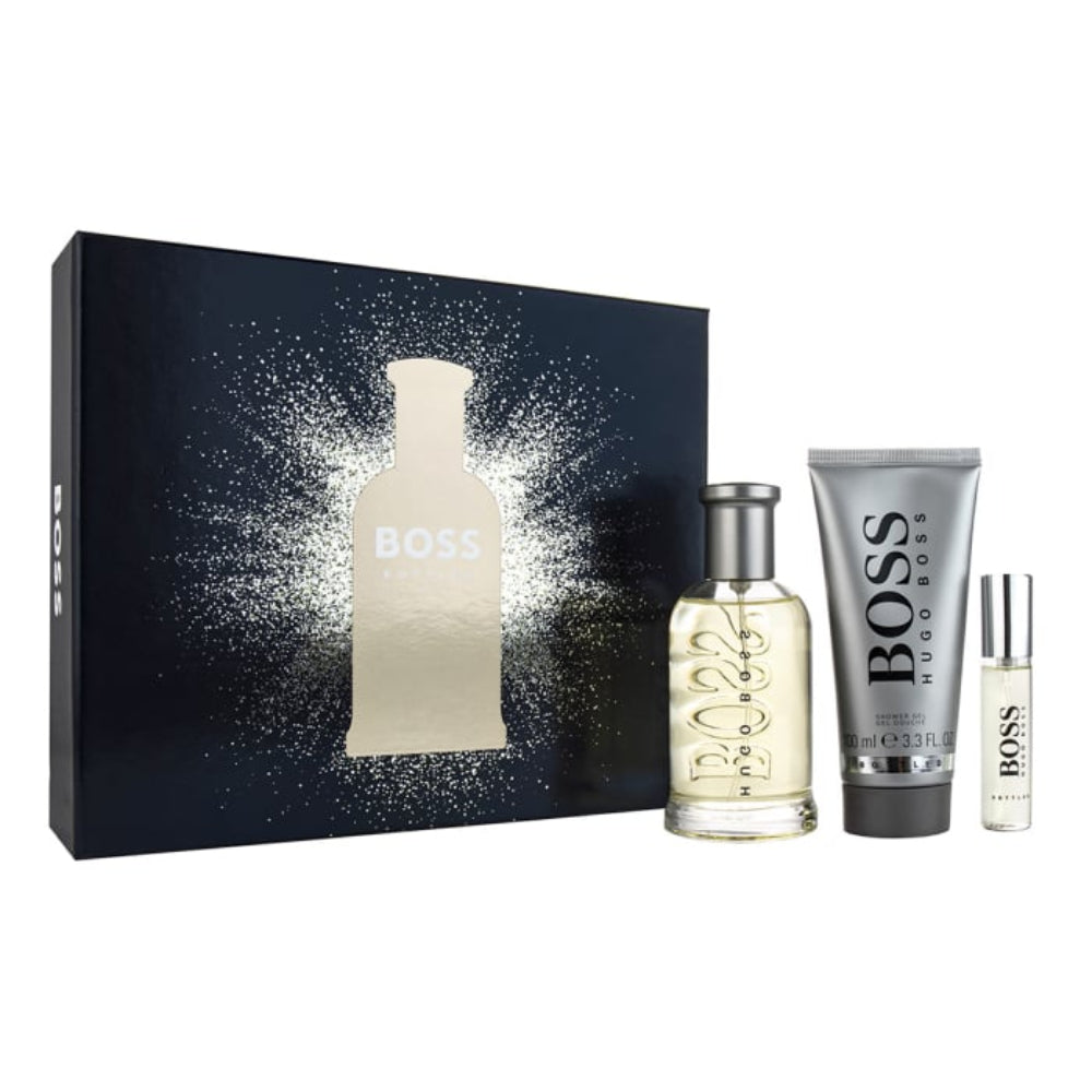 Boss, Bottled 100ml Eau De Toilette Gift Set 3 Piece