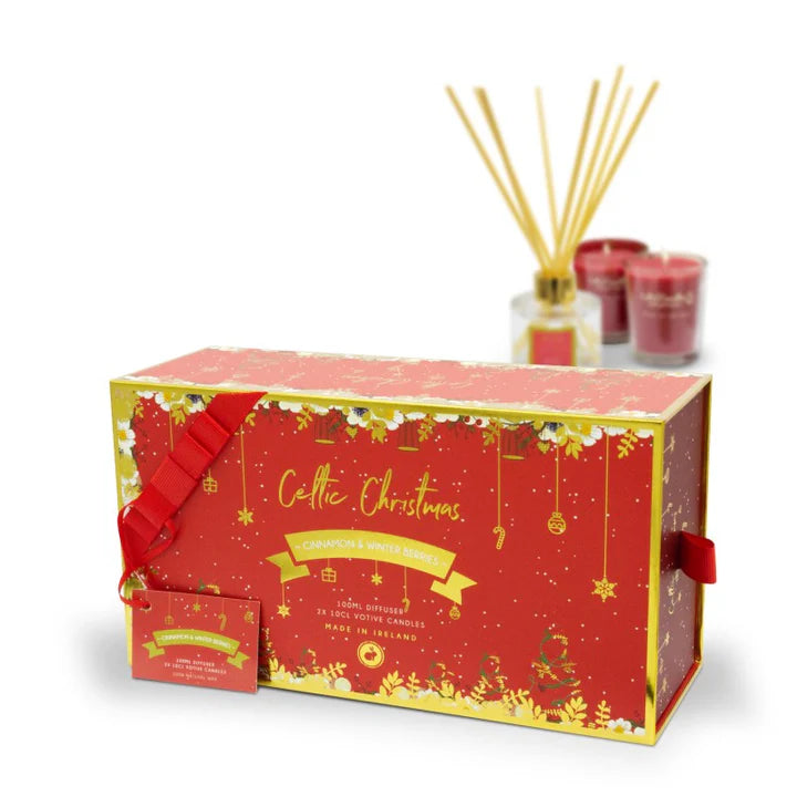 Celtic Candles, Gift Box Mini Cinnamon & Winter Berry