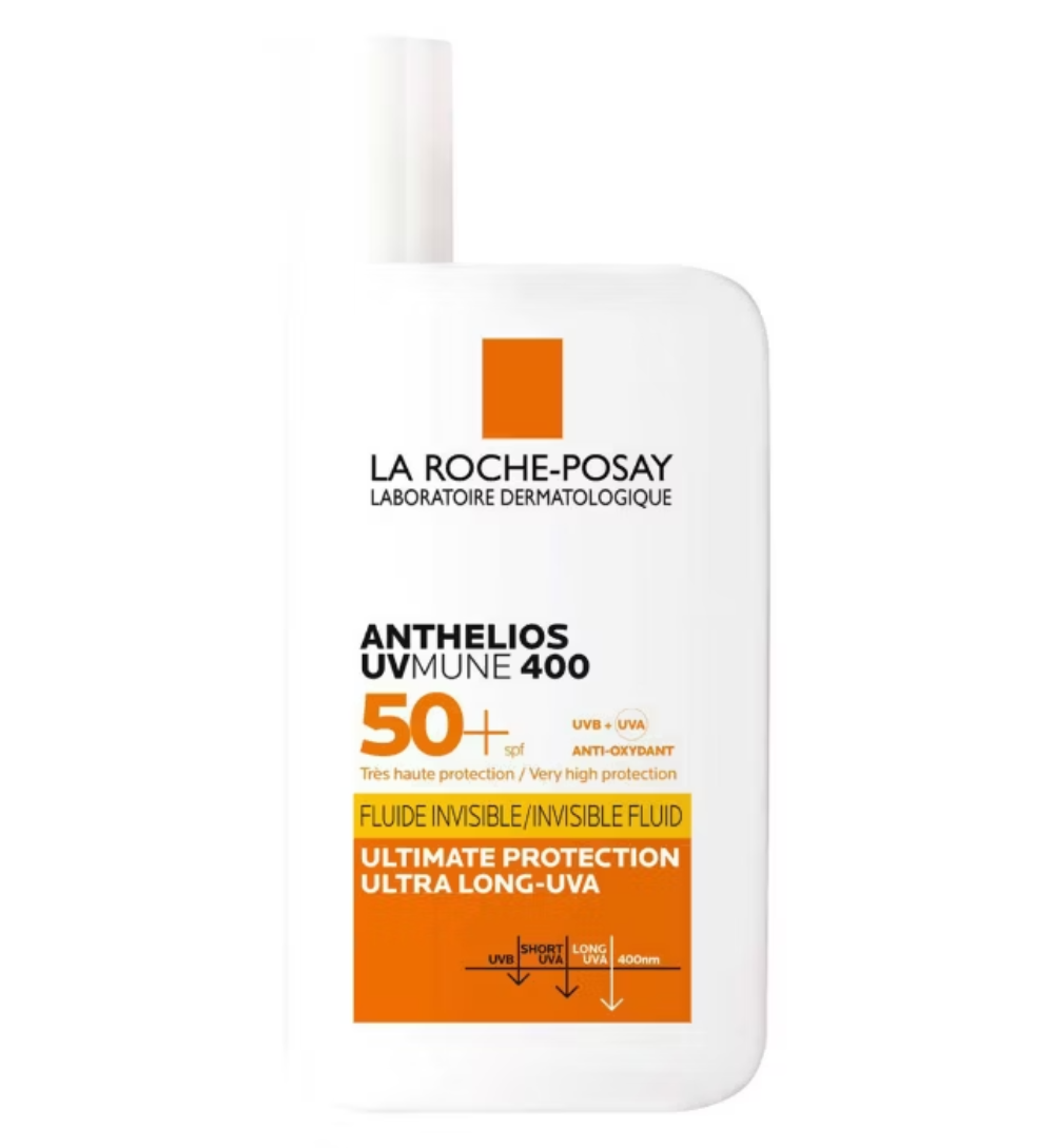 La Roche-Posay, Anthelios UVMune 400 Invisible Fluid Non-Perfumed Suncream SPF50+ 50ml