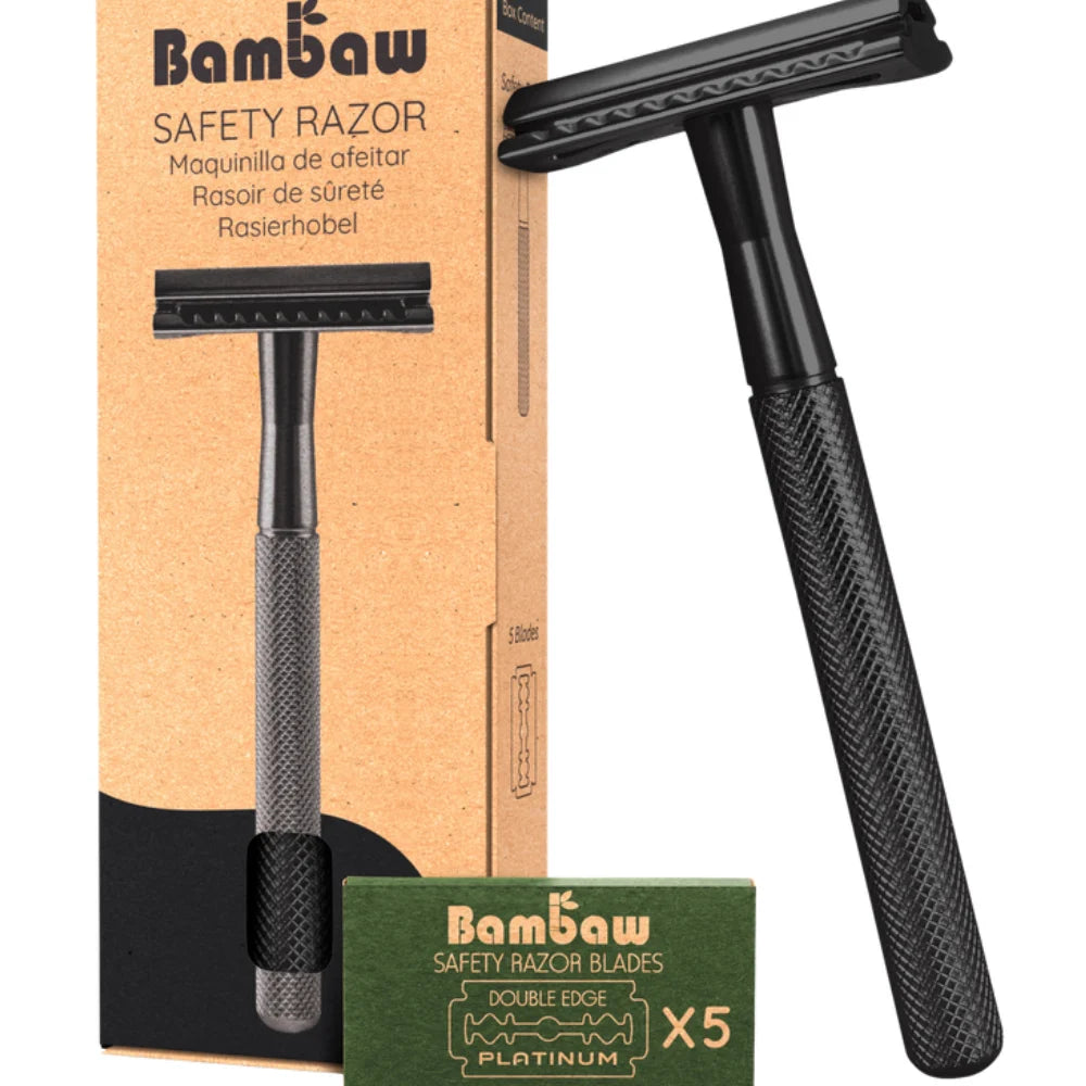 Bambaw, Metal Safety Razor - Black