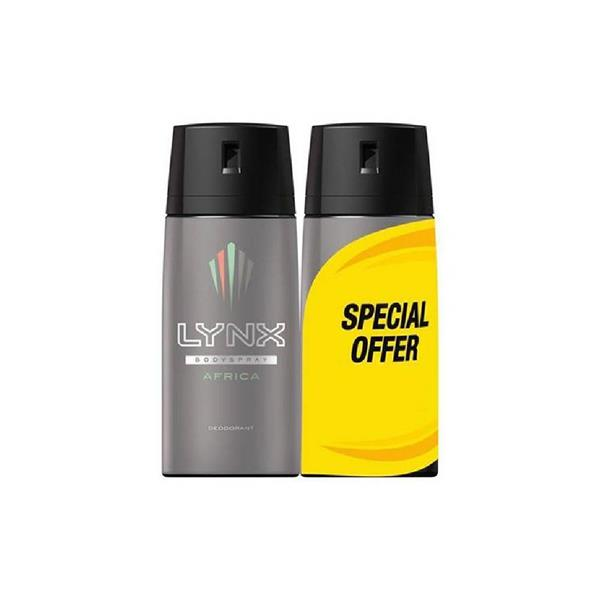 Lynx Body Spray Africa Twinpack 2X150ml