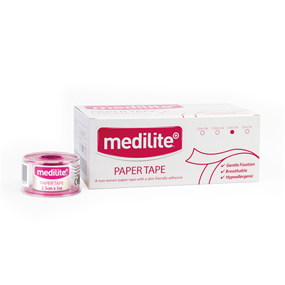 Medilite, Paper Tape 2.5cm x 5m