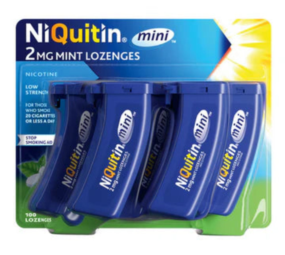 Niquitin, Mini 2Mg Lozenges 100 Pack Smoking Cessation Aid