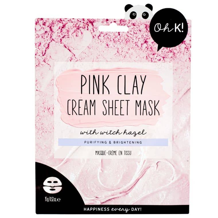 OH K, Pink Clay Cream Sheet Mask