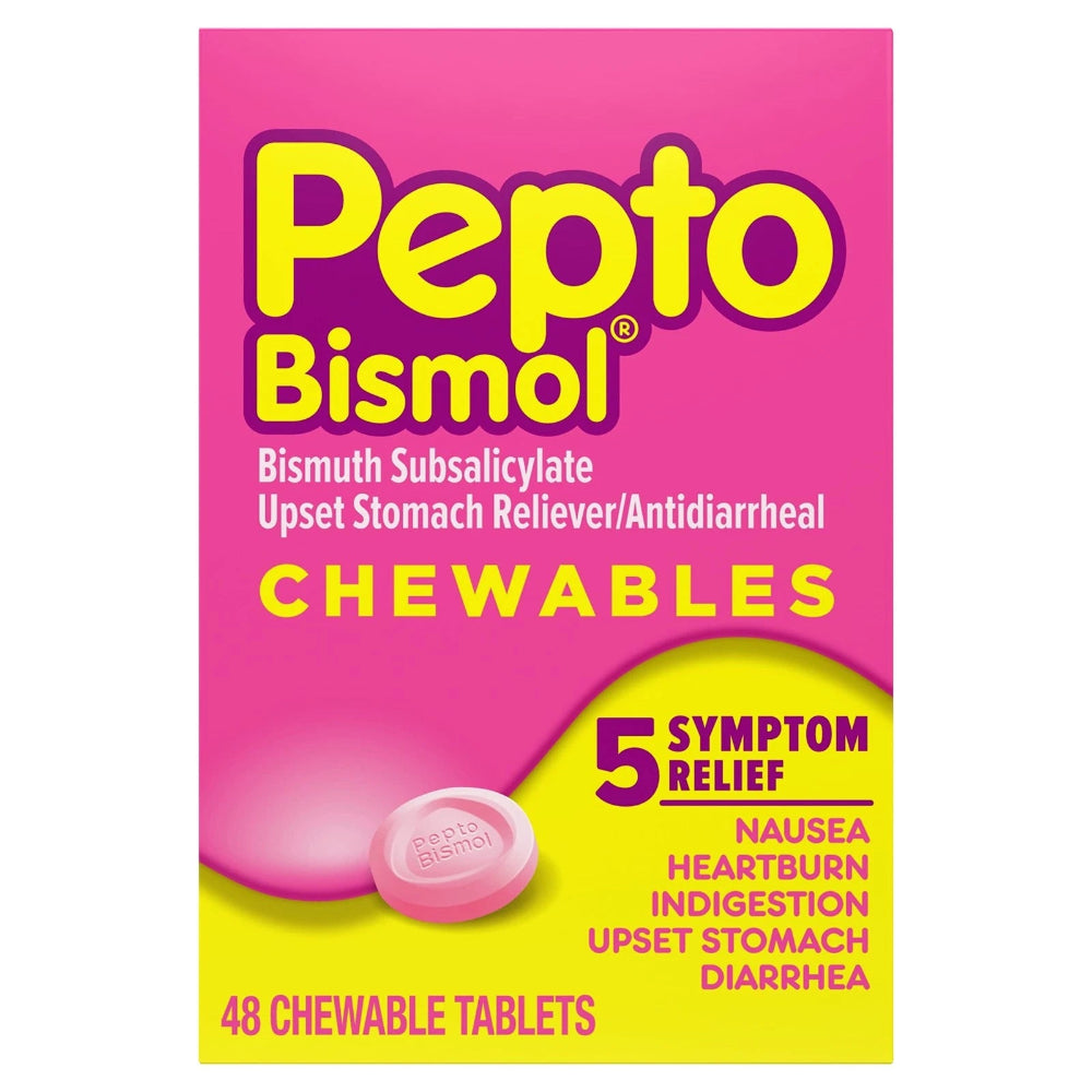 Pepto Bismol chewable tablets 48s