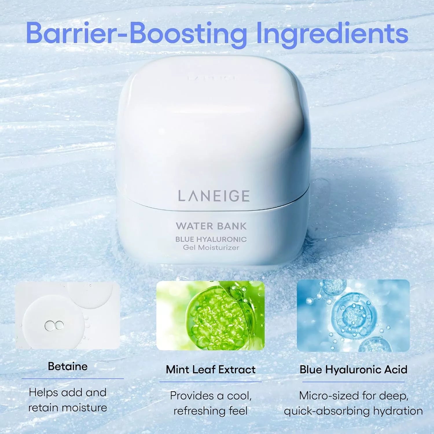 Laneige, Water Bank Blue Hyaluronic Gel Moisturizer 50ml