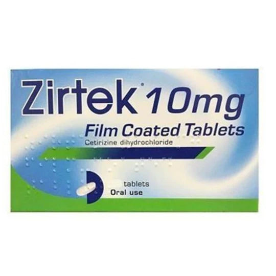 Zirtek 10mg Tablets allergy relief 30s