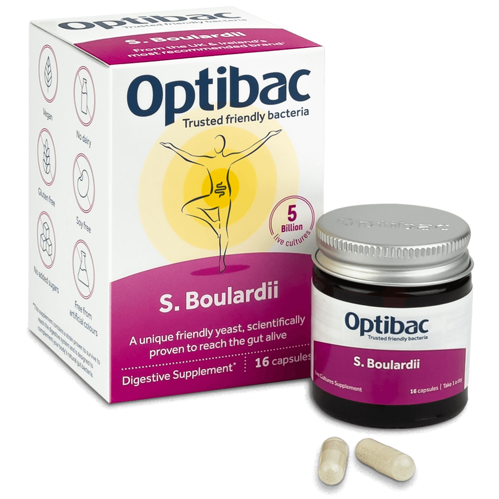 Optibac Probiotics, Saccharomyces Boulardii Capsules 16 Caps
