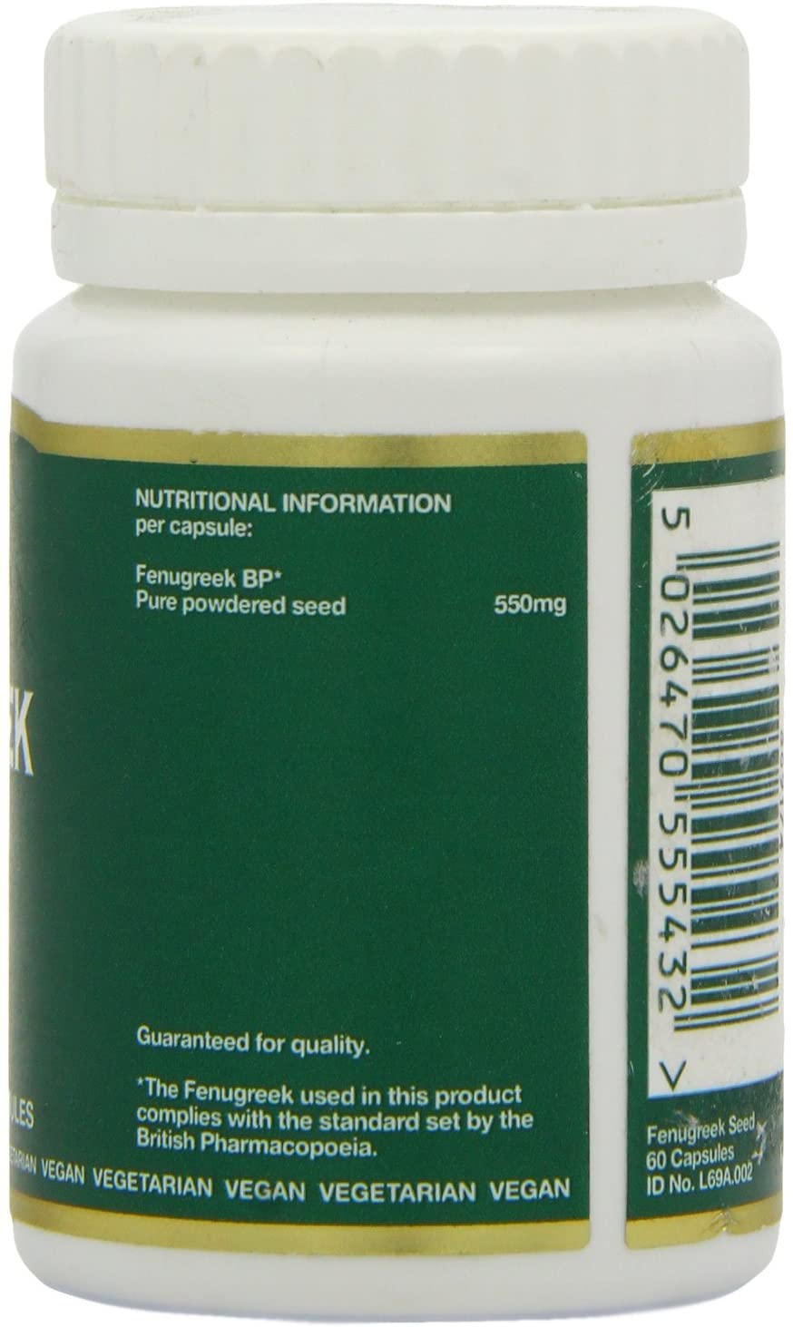 Biohealth, Fenugreek Seed 550mg 60 Capsules Default Title