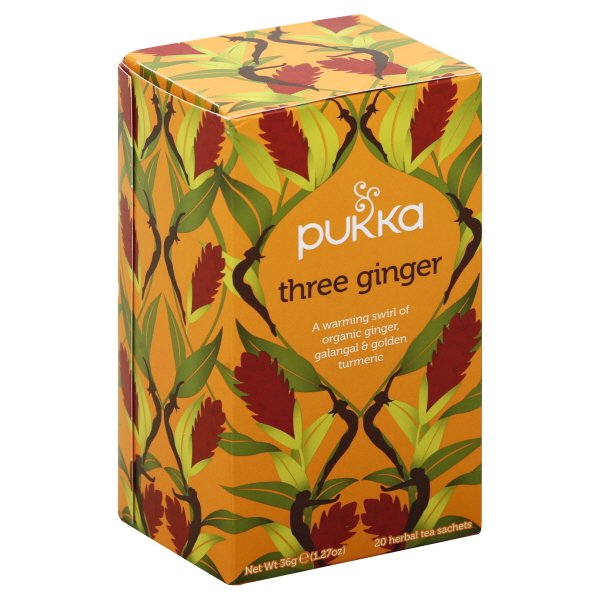 Pukka Herbs, Three Ginger Organic Herbal Tea 20 Sachets Default Title
