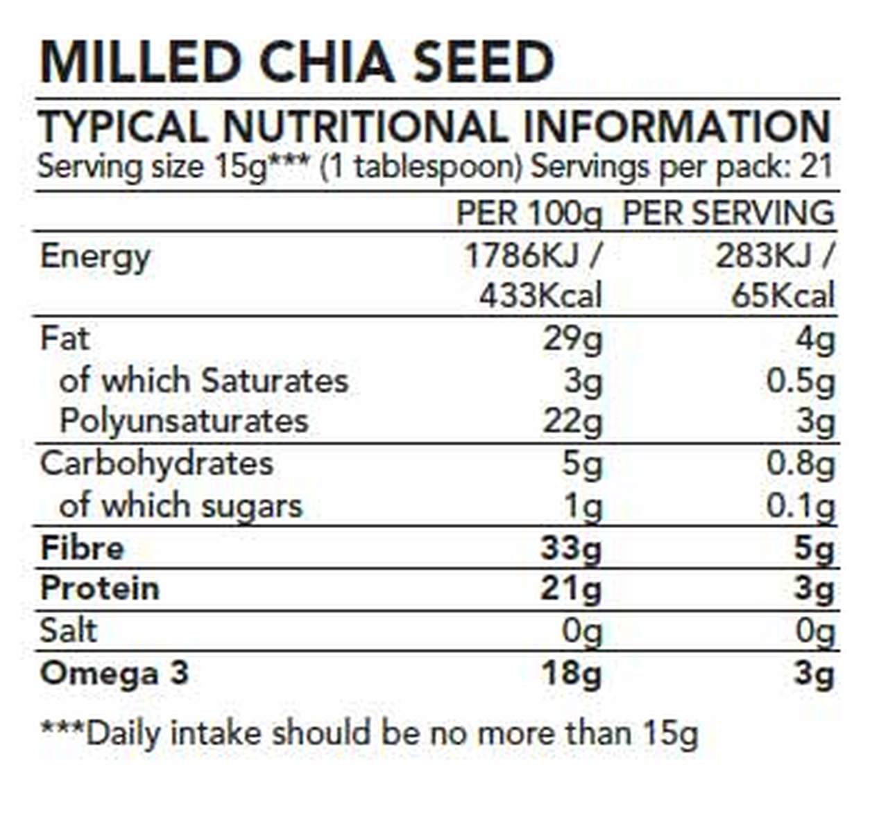 Chia Bia, Milled Chai Seed 315g Default Title
