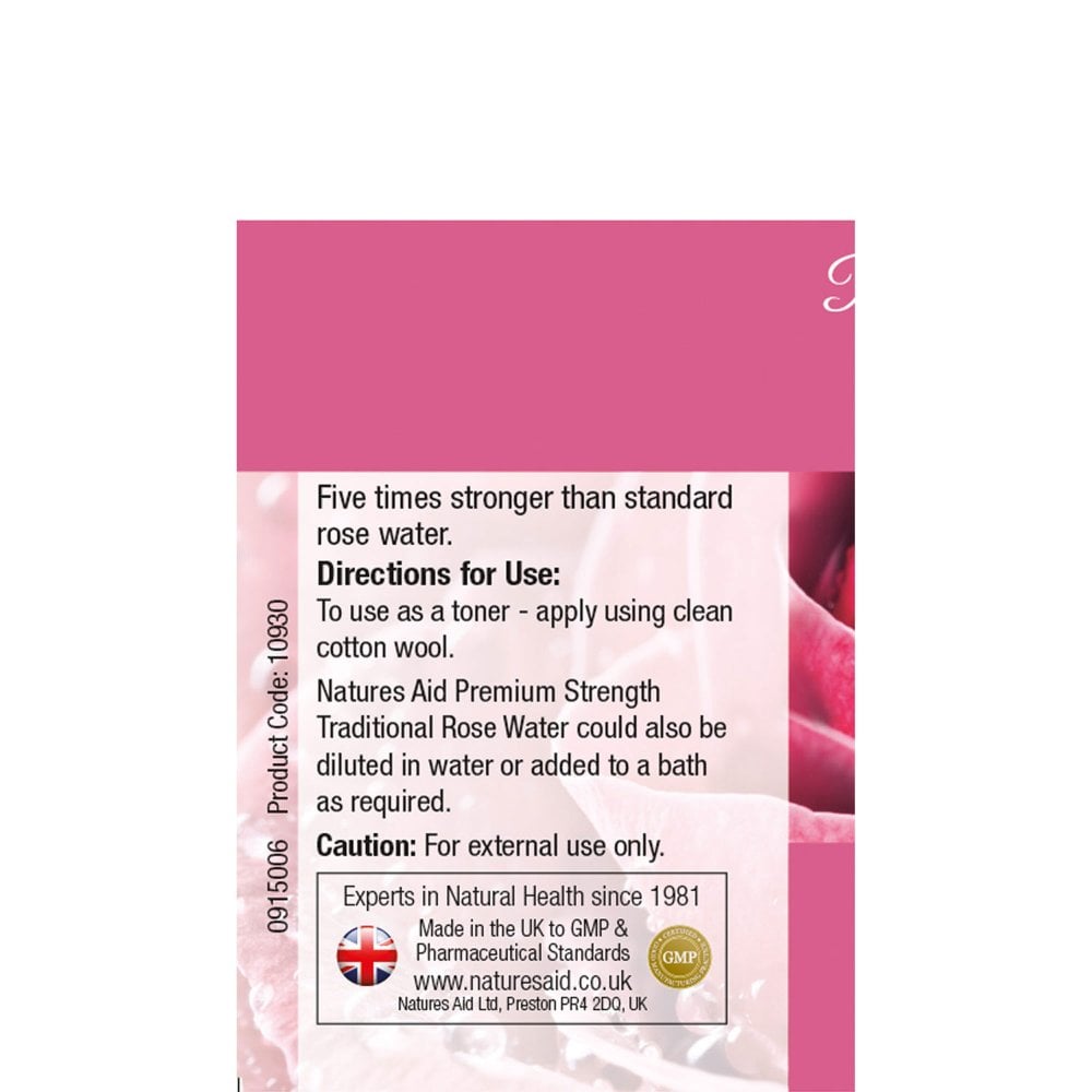 Natures Aid, Rosewater Premium Strength 150ml Default Title