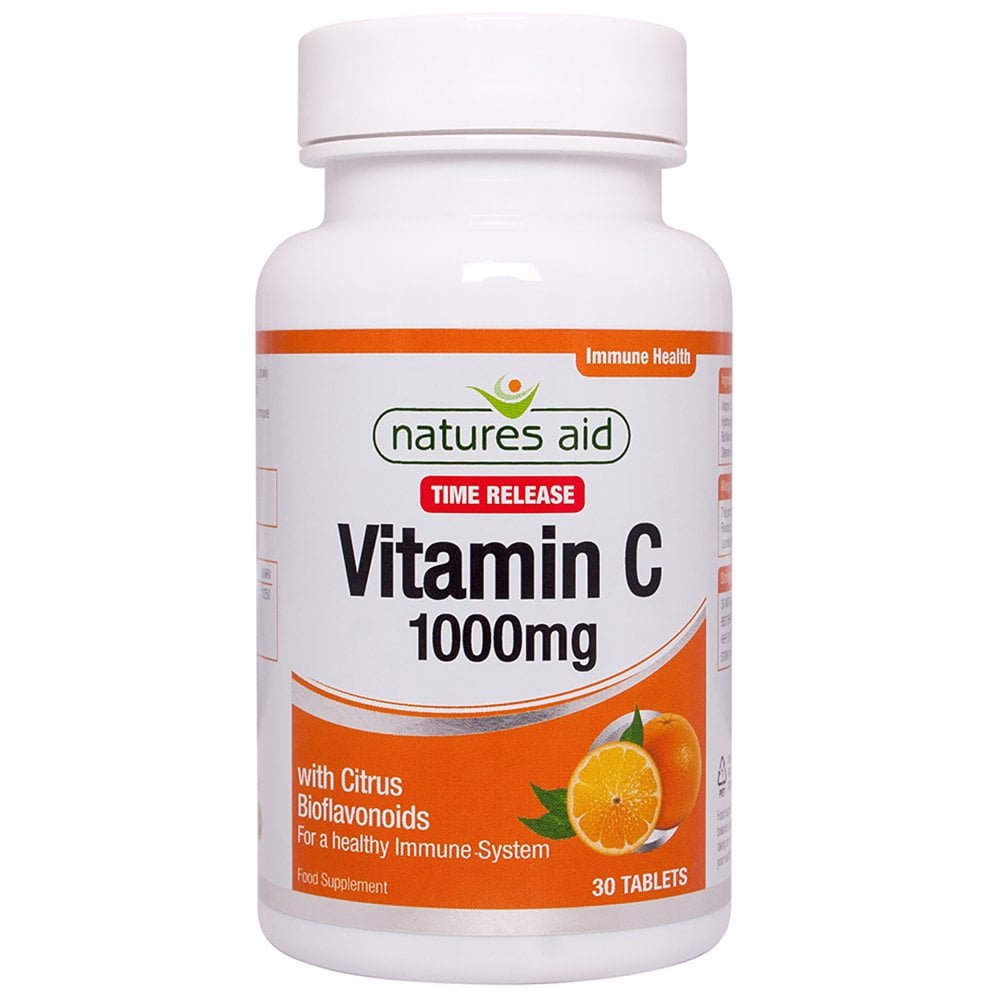 Natures Aid, Vitamin C 1000mg Time Release 30 Tablets Default Title
