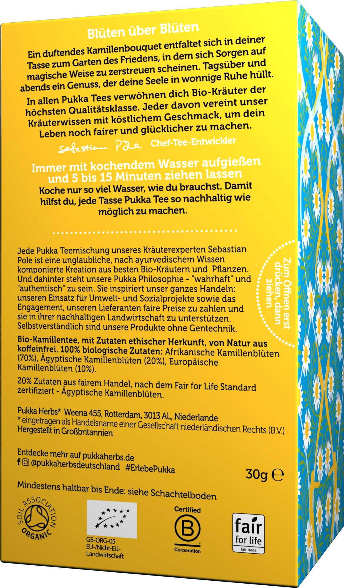 Pukka Herbs, Three Camomile Organic Herbal Tea 20 Sachets Default Title