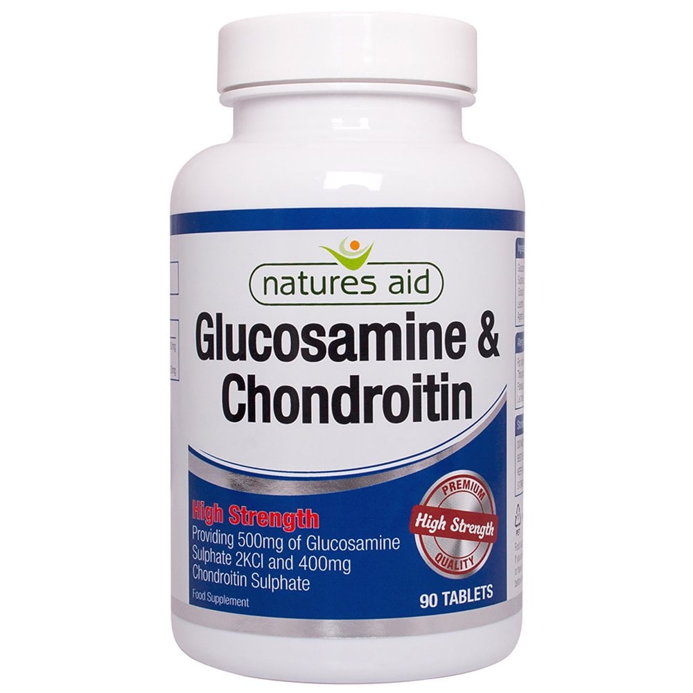 Natures Aid, Glucosamine Sulphate 500mg & Chondroitin 90 Tablets Default Title