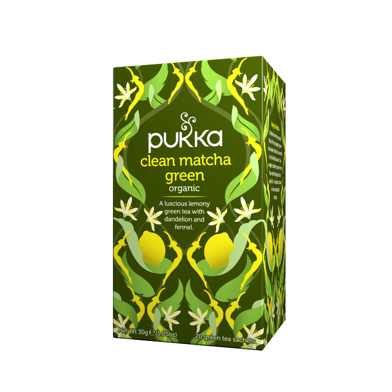 Pukka Herbs, Clean Matcha Green Organic Tea 20 Tea Bags
