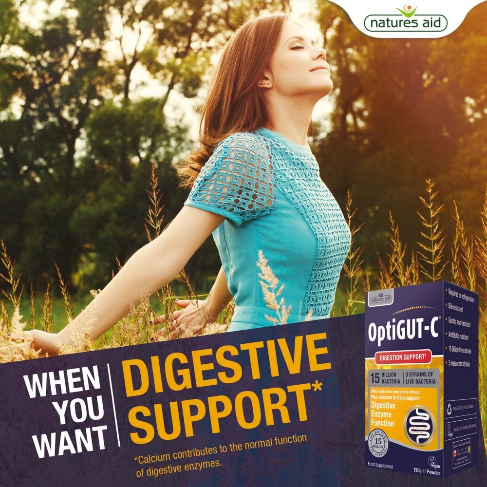 Natures Aid, OptiGUT-C® (15 Billion Bacteria) 120g Default Title