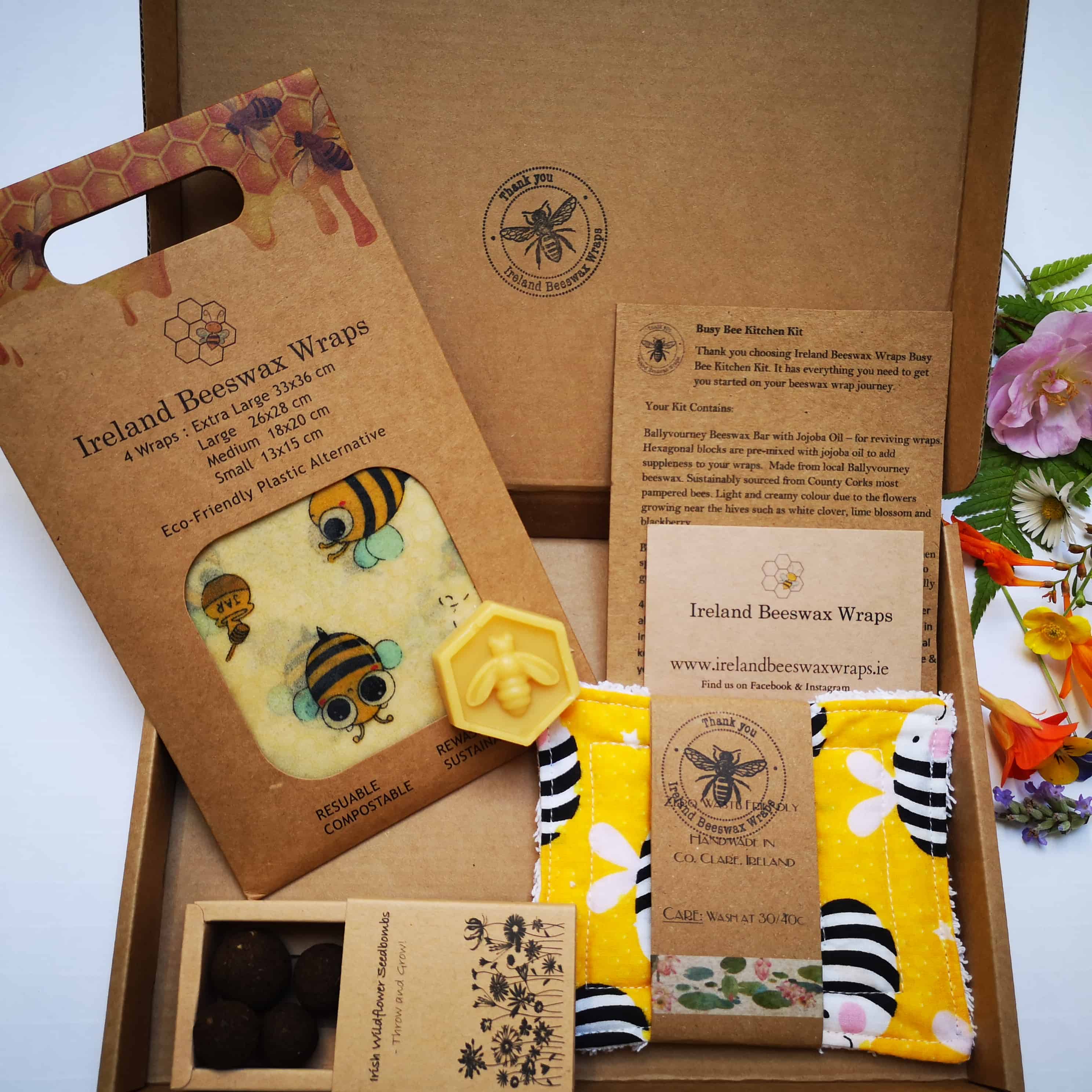 Ireland Beeswax Wraps, Kitchen Kit Default Title