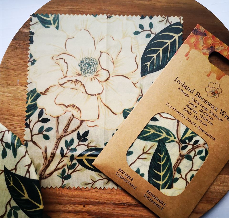 Ireland Beeswax Wraps, Traditional Anamaya Print Beeswax Food Wrap (4 Pack) Default Title